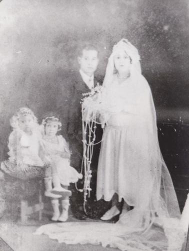 Boda del Guillermo Soto y Cleofás Martínez 1922.
