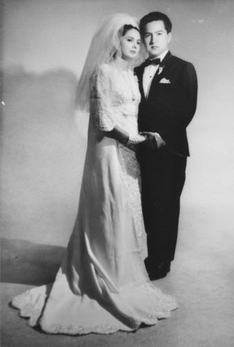 Ma. Sanjuana López Portillo Flores y José Fidel Castaneda Ochoa. Ca. 1966.