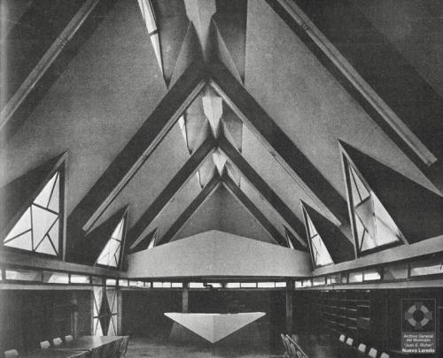 Biblioteca del Instituto Tecnológico de Nuevo Laredo en 1964.
