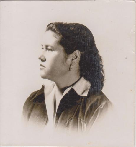 Profra. Ma. del Rosario López Ramos. Ca. 1950.