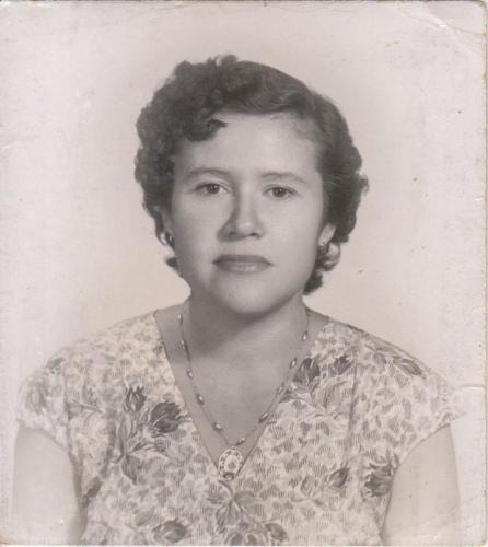 Profra. Ma. del Rosario López. Julio 19 de 1955.