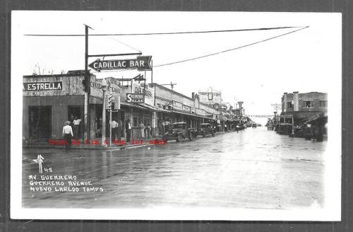 Avenida Guerrero frente al Mercado Maclovio Herrera. Década de 1930.