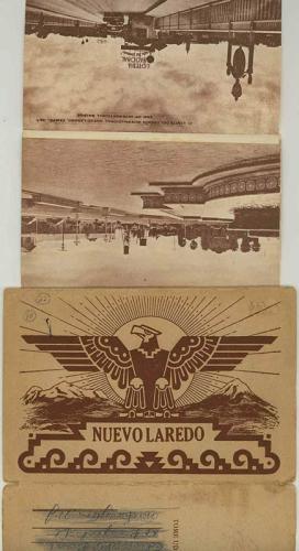 Cartera con tarjetas postales de Nuevo Laredo. Década de 1940.