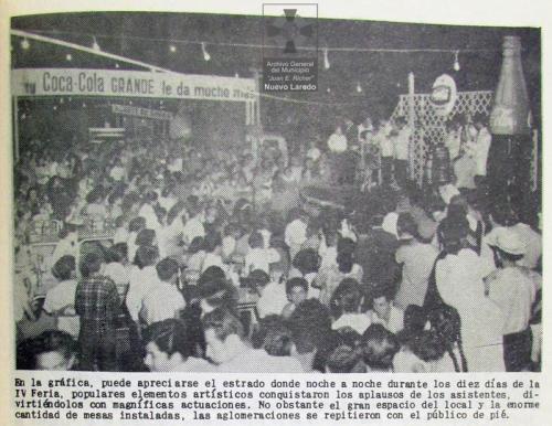 Imagen en la Feria y Exposición Fronteriza de Nuevo Laredo. Septiembre de 1961.