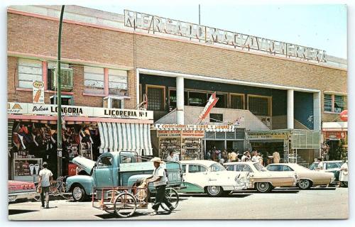 Mercado Maclovio Herrera de Nuevo Laredo. Fines de la década de 1960.
