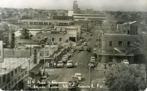 Panorámica de la Avenida Guerrero a mediados del siglo XX.