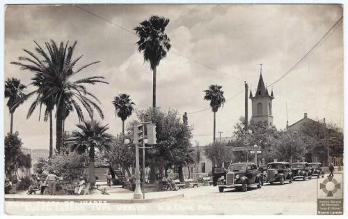 Plaza Juárez y Templo del Santo Nino. Década de 1930.