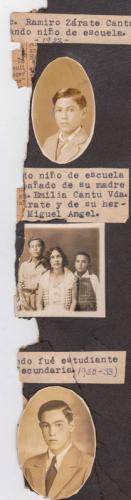 Fotografías de Ramiro Zárate Cantú de niño.