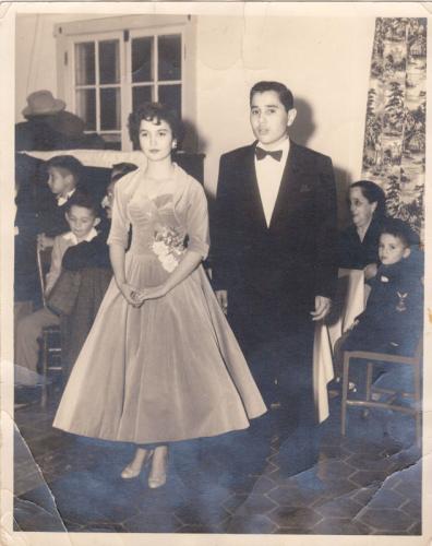 Ma. Angelina Zárate y Mario González Mendoza. 1958.